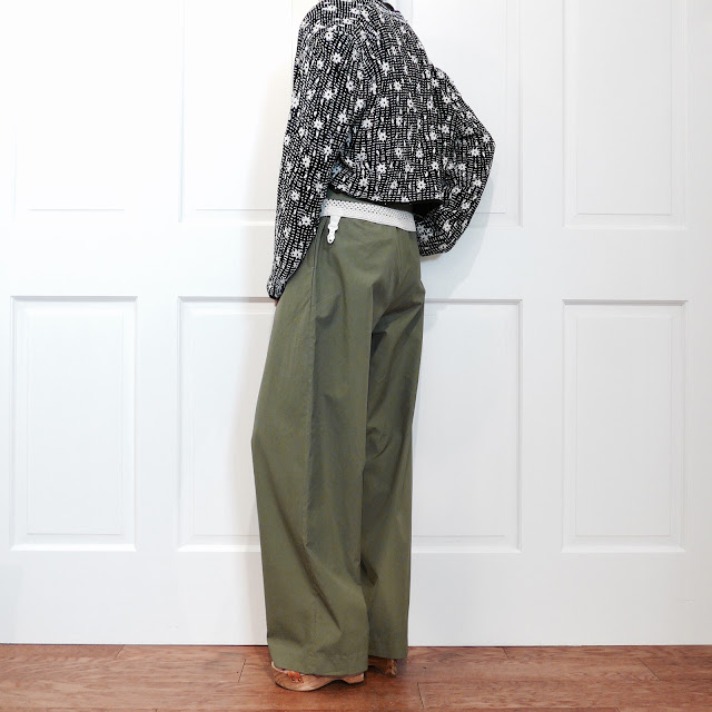 n e p: AURALEE FINX RIPSTOP BELTED WIDE PANTS