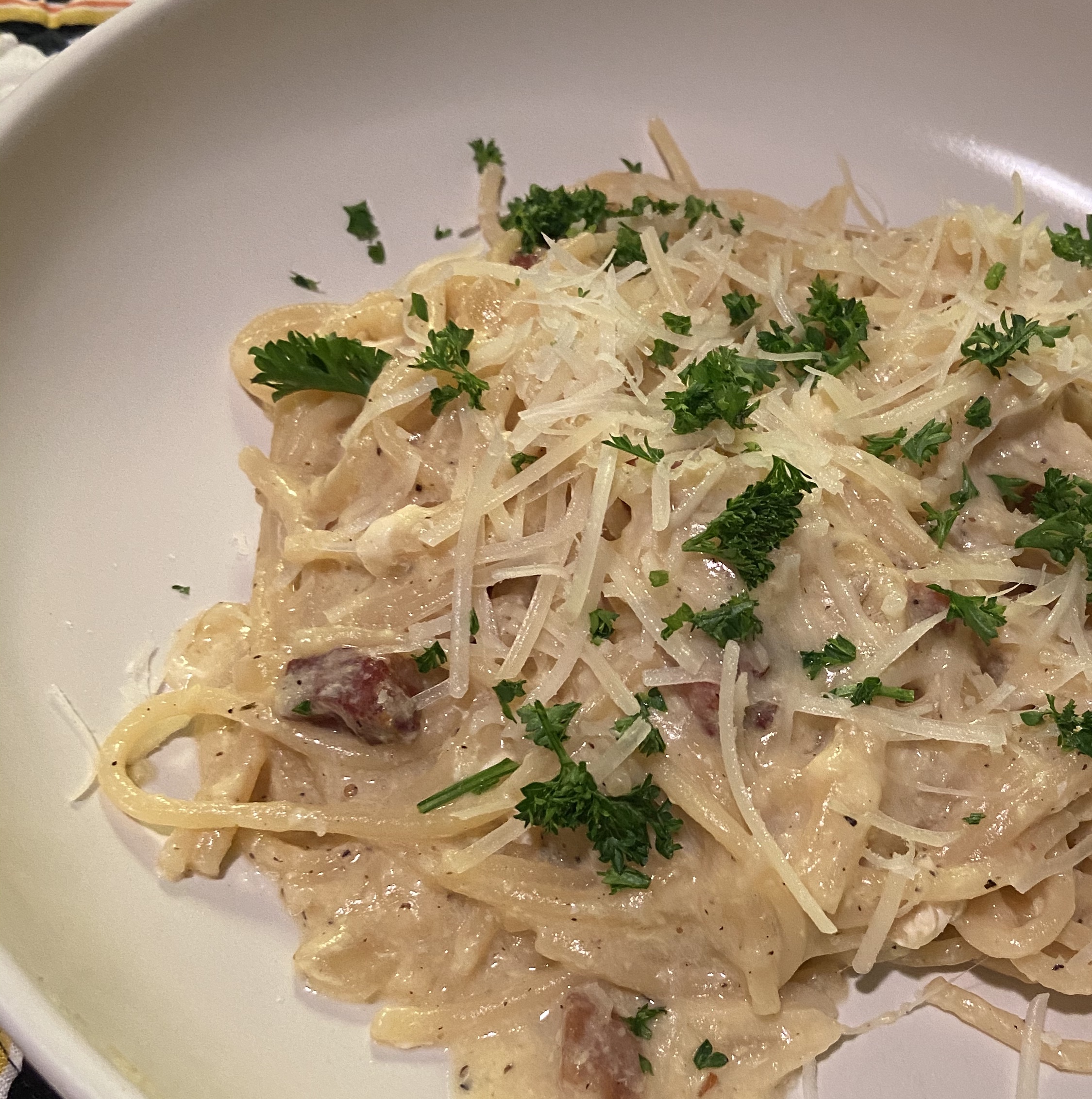 Pressure Cooker Spaghetti Carbonara
