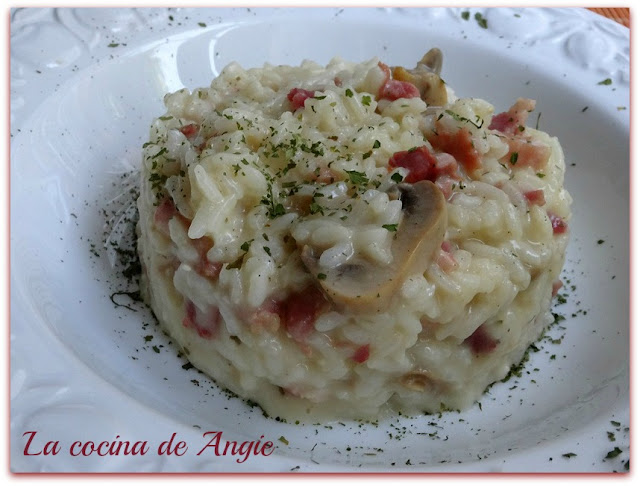 Arroz Cremoso Con Beicon Y Champiñón (olla Gm)
