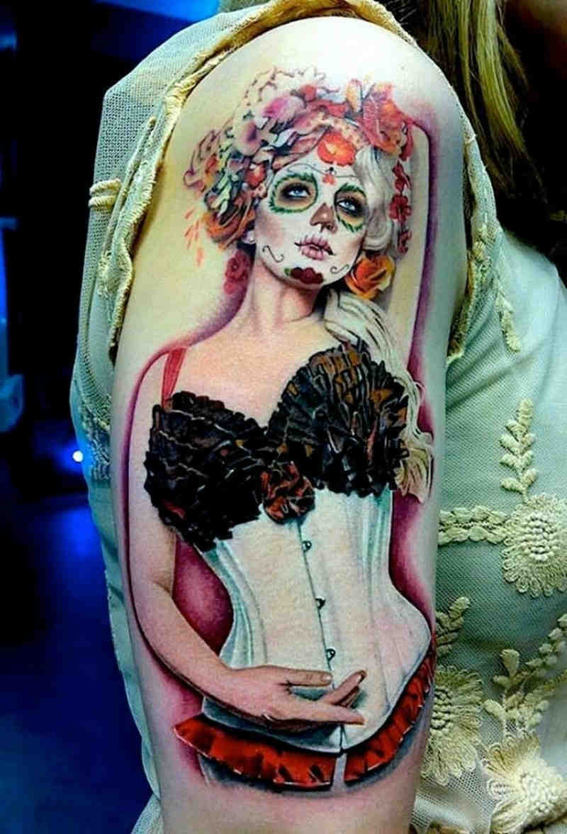 Tatuaje del día de los muertos