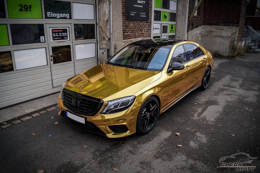 Мерседес w222 золотой