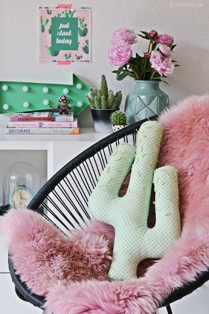 decoracion infantil con cactus