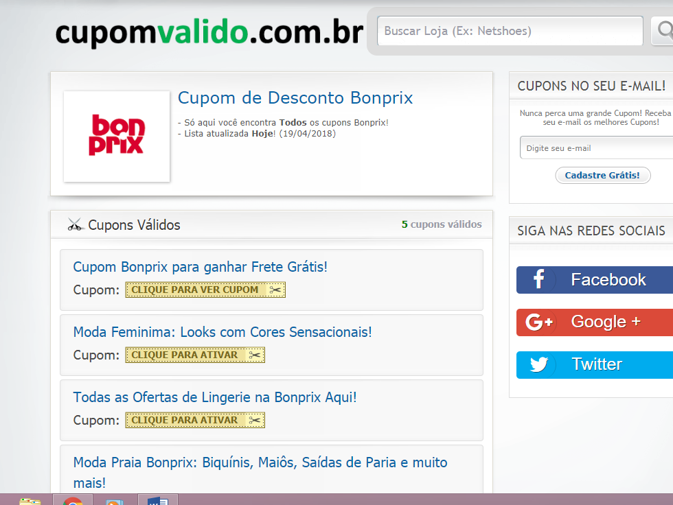 cupom desconto netshoes 2018
