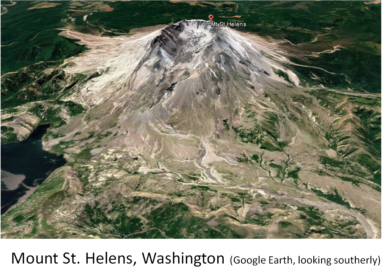 Geo Gold Emmons The Cascade Volcanoes as seen in Satellite Images