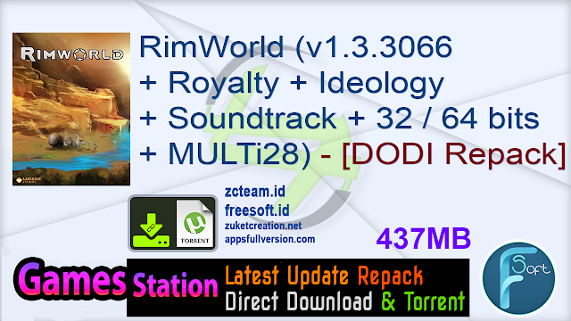 RimWorld (v1.3.3066 + Royalty + Ideology + Soundtrack + 32 / 64 bits + MULTi28) (From 233 MB) - [DODI Repack]