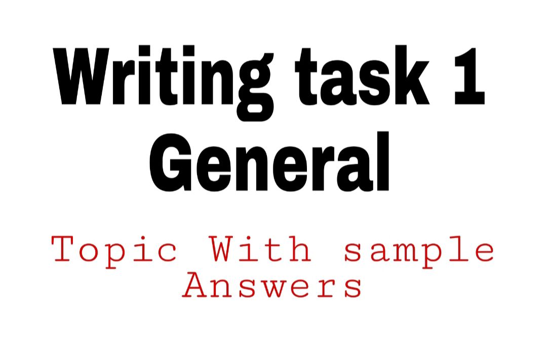Ielts general writing task 1 topics with answers pdf