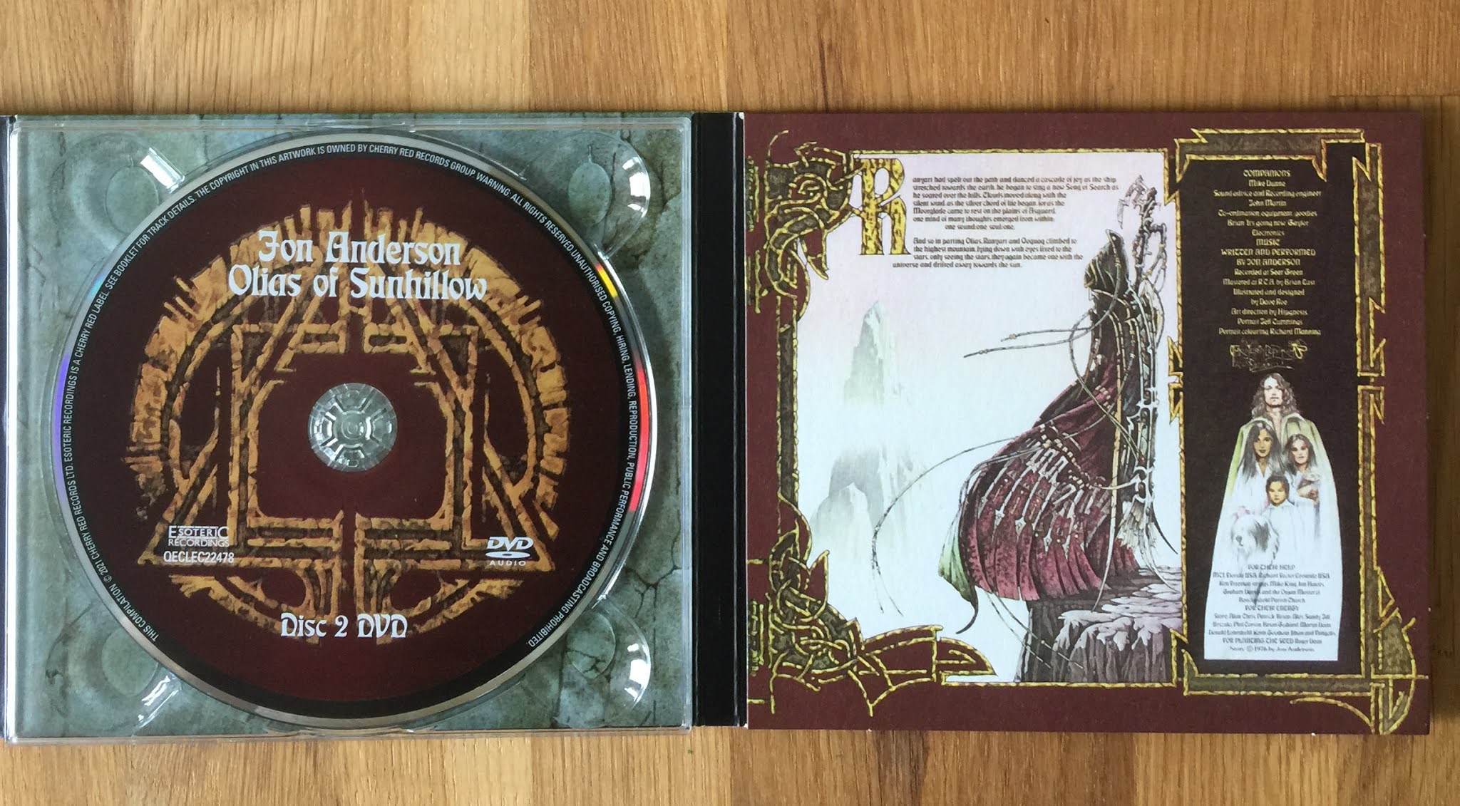 Sounds Good Looks Good Olias Of Sunhillow By Jon Anderson Of Yes July 1976 Uk And Usa Debut Solo Album On Atlantic Records April 2021 Uk Esoteric Recordings Cd Dvd A