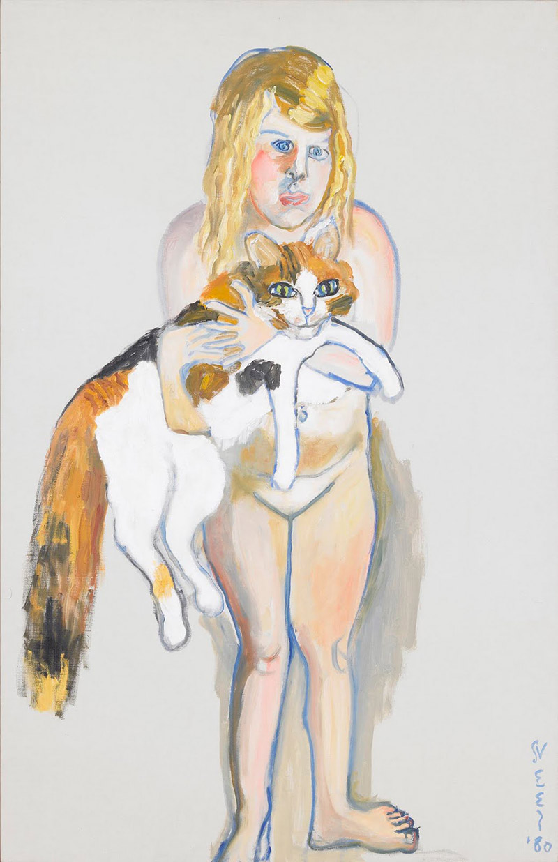 Alice Neel, Victoria and Cat, 1980