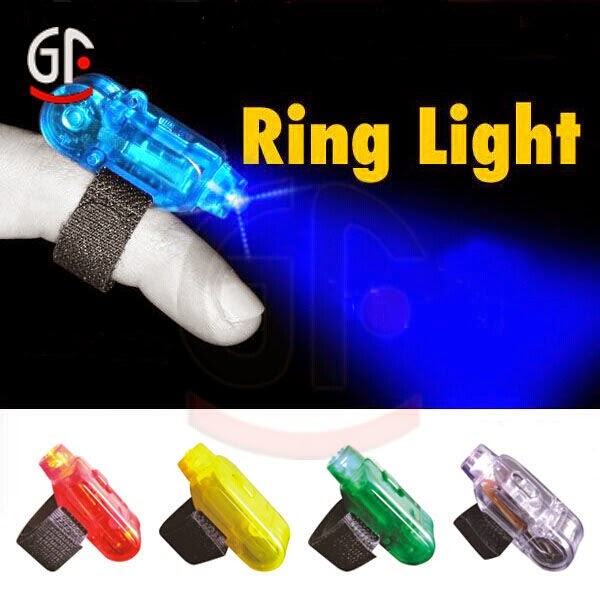 Led Flower Leis Flashing Fingers Ring Light