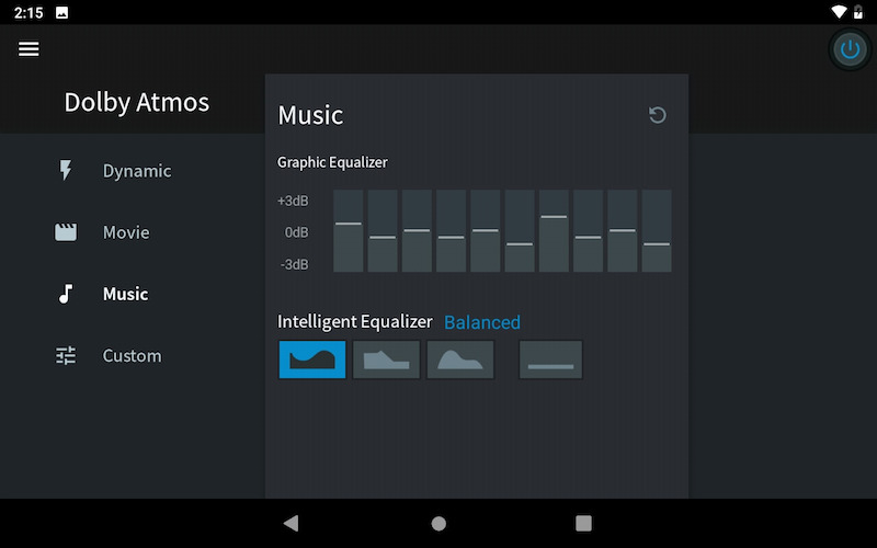 Dolby Atmos built-in app control Dolby Atmos built-in app control