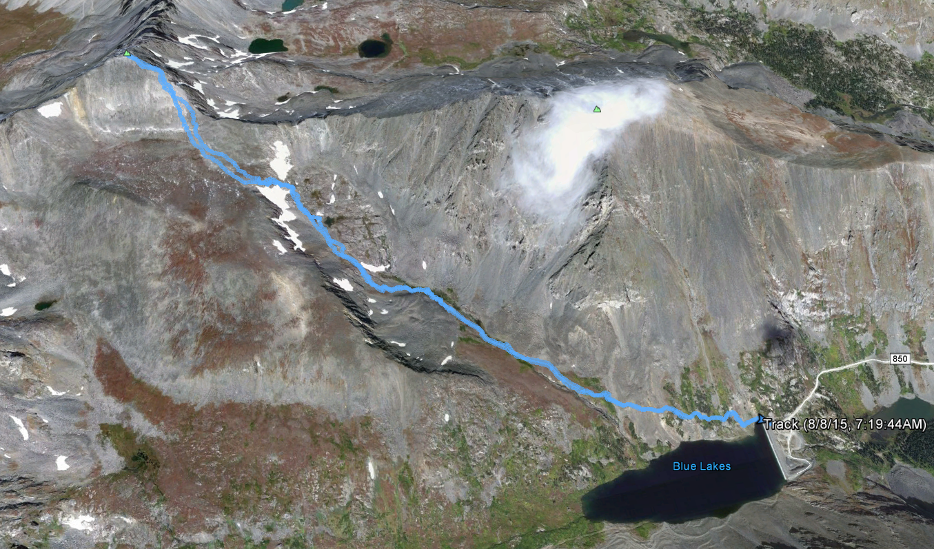 Exploring and Wine Mt. Fletcher, the one behind Quandary