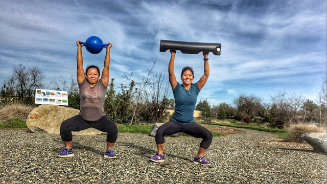 Sumo Squats w/ overhead press