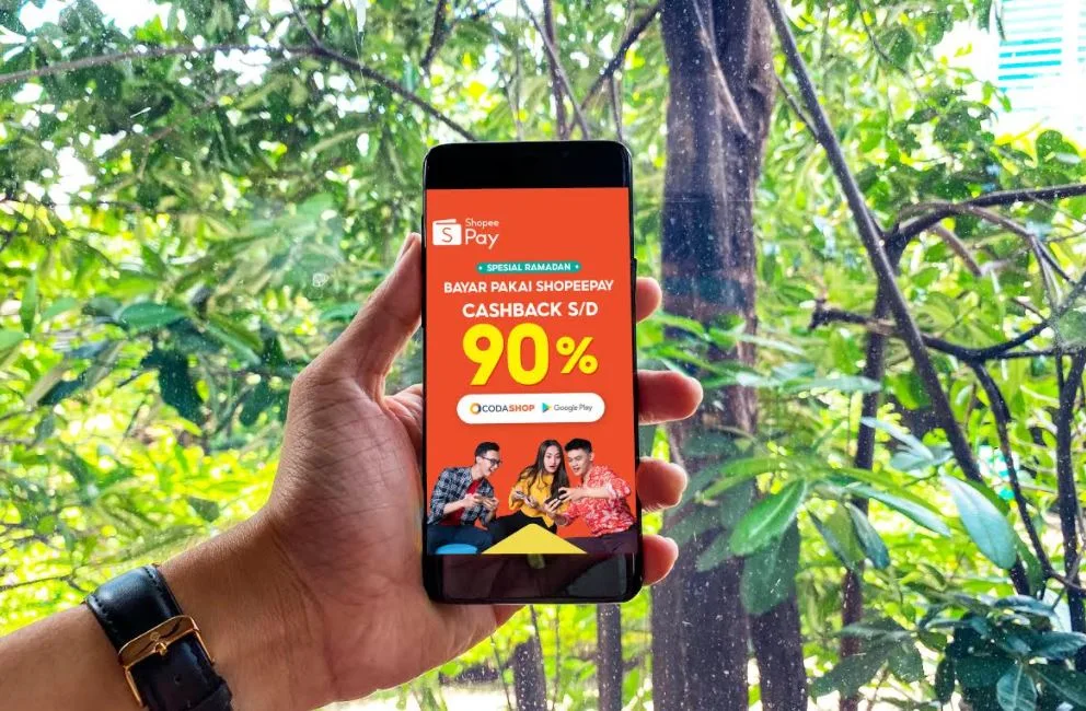 Siap-Siap Promo! ShopeePay Berikan Cashback Hingga 90% di Codashop dan Google Play Store