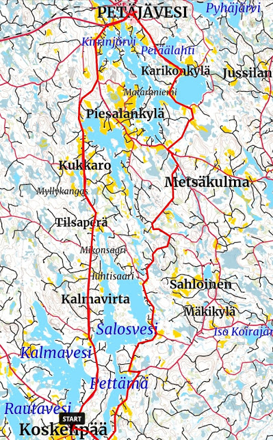 : eFatbike - Koskenpää / Petäjävesi / Metsäkulma