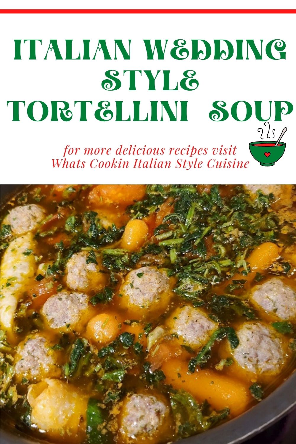 this is an Italian wedding soup pin for later