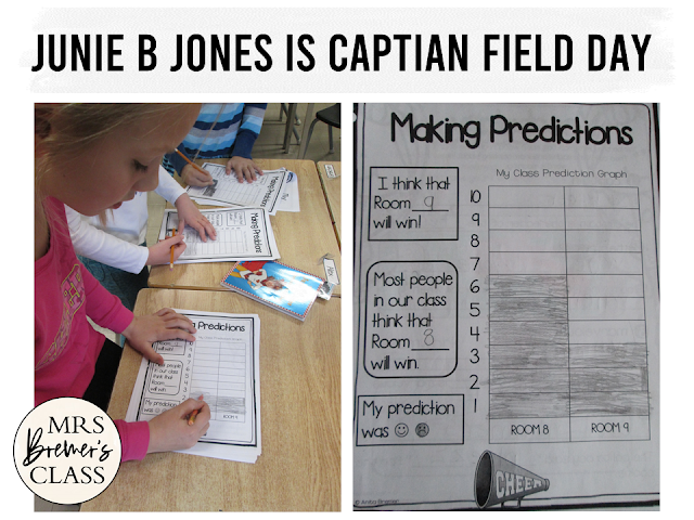 Junie B Jones is Captain Field Day book study unit with Common Core literacy companion activities for 1st and 2nd grade