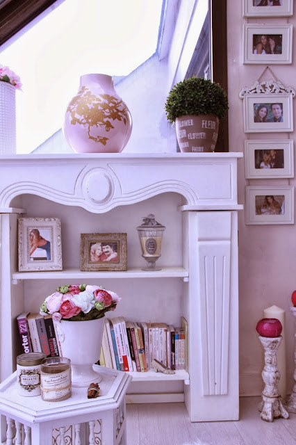 Decoração home office romântico e shabby chic da blogueira. Blog Achados de Decoração