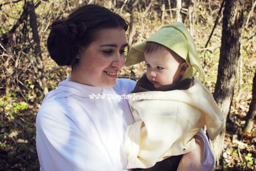 Star Wars Family Costume Ideas - Wicket the Ewok, Yoda, & Princess Leia Cosplay Costumes