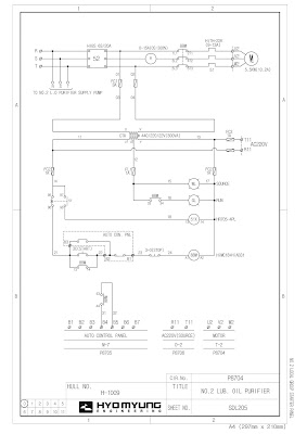 Схема управления электродвигателем сепаратора