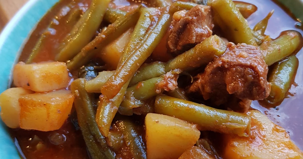 Lammeintopf mit grünen Bohnen orientalisch gewürzt