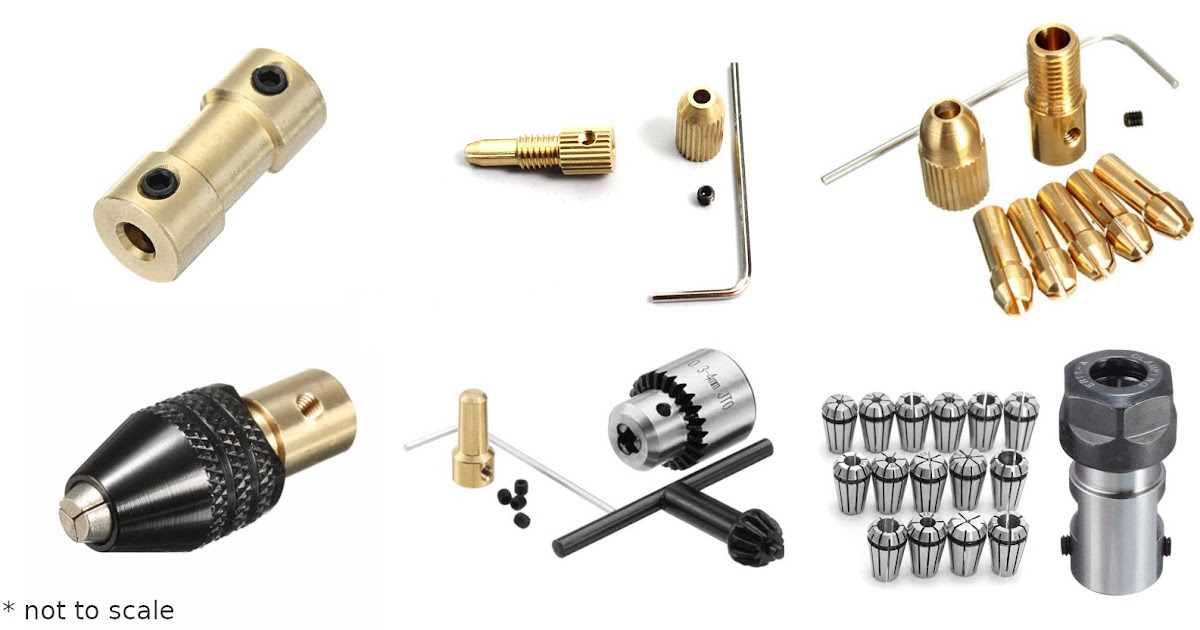 Chucks for mini drill tools · One Transistor