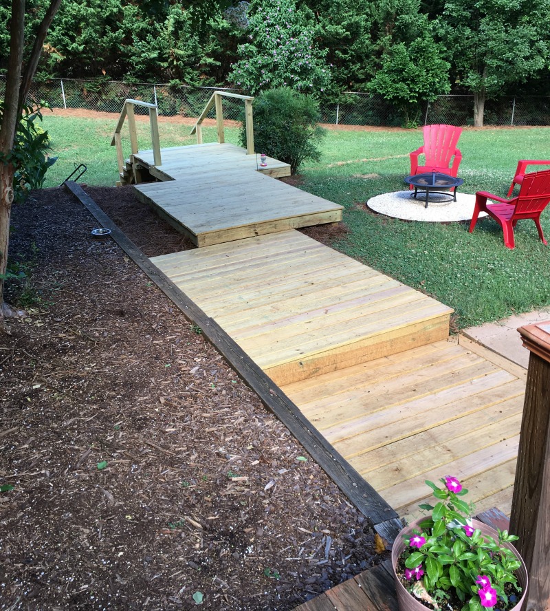 Real Girl's Realm How to Create a Wooden Walkway in Your Yard