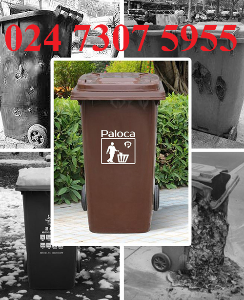 Nên mua thùng rác nhựa hdpe 240 lít hay thùng rác composite 240l Paloca
