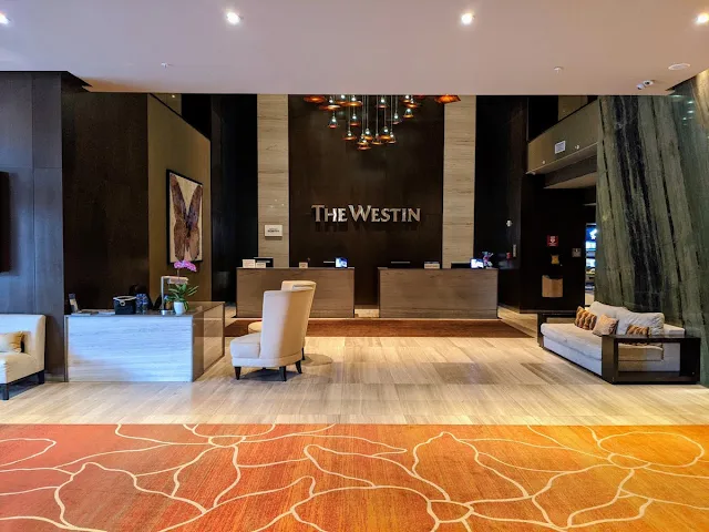 Panama City Layover: Lobby of the Westin Panama Hotel