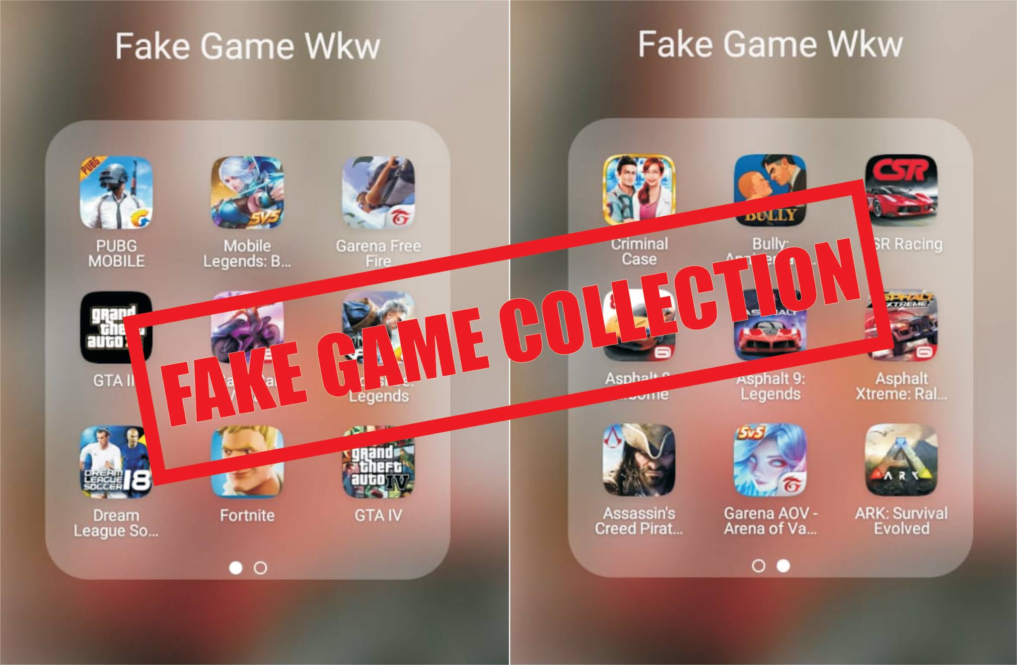 Download Fake Game Collection Apk