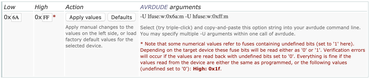 작은 작업실: AVR fuse bytes의 RSTDISBL 비트는 함부로 건드리지 말자