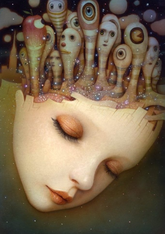 почему художники странные. ван гог картины крик. Jeremy enecio. интересные картины. художник naoto hattori.