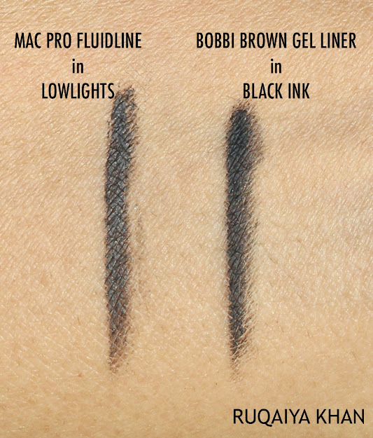 MAC Pro Longwear Fluidline Gel Eyeliner in Lowlights Review & Swatches