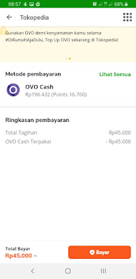 Bayar zakat fitrah online di Tokopedia