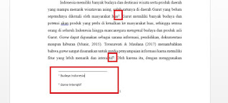 Membuat Footnote dan Membuat Endnote