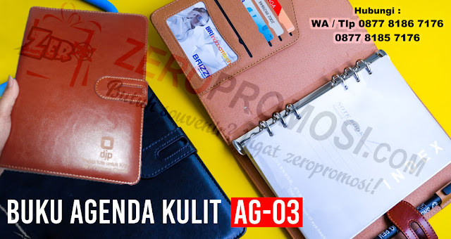 Jual Agenda Kulit Custom AG-03 untuk souvenir Tahun Baru