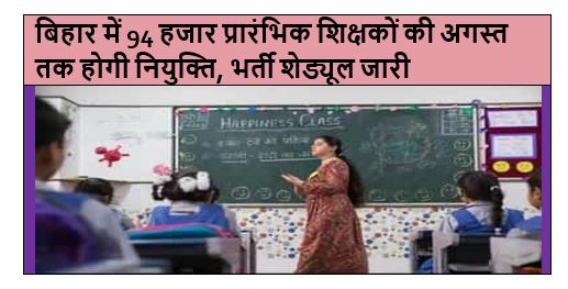 recruitment schedule released