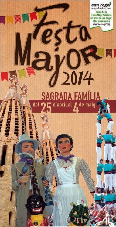 Cartel Fiesta Mayor Sagrada Familia 2014