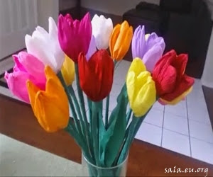 How to Make Simple Beautiful Tulips At Home