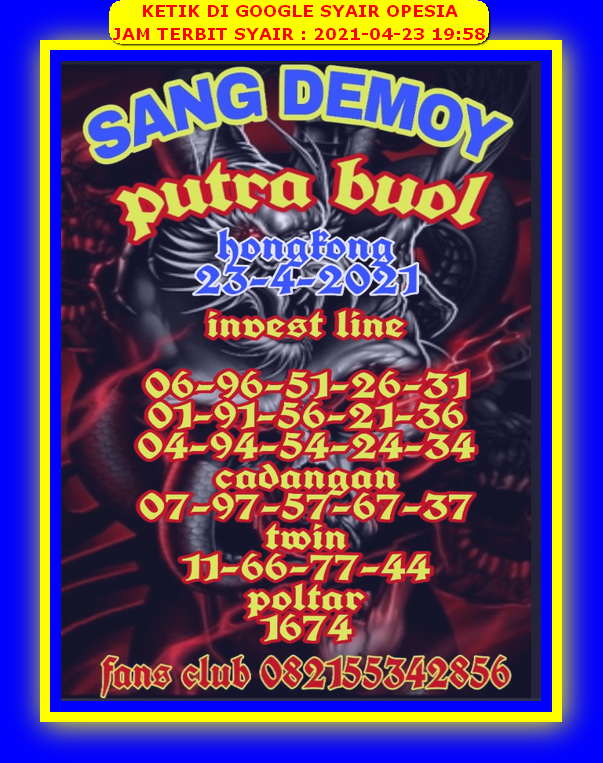PREDIKSI HK MALAM INI