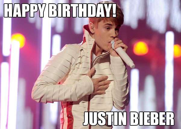 Justin Bieber's Birthday Wishes Images Justin Bieber's Birthday Wishes Images