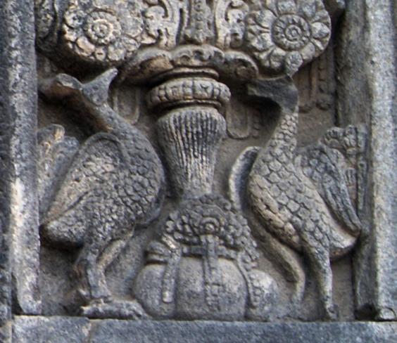 Relief of birds in Prambanan