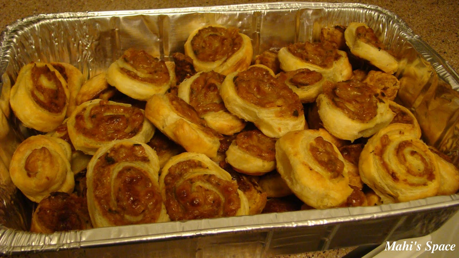 Big Batch Veg. Pastry Wheels Mahi's Kitchen