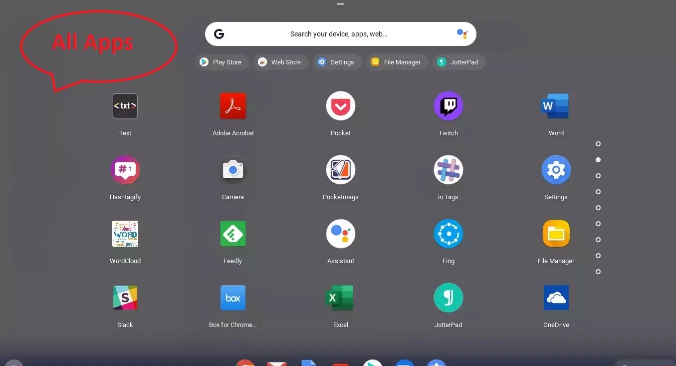 apps on Chromebook.