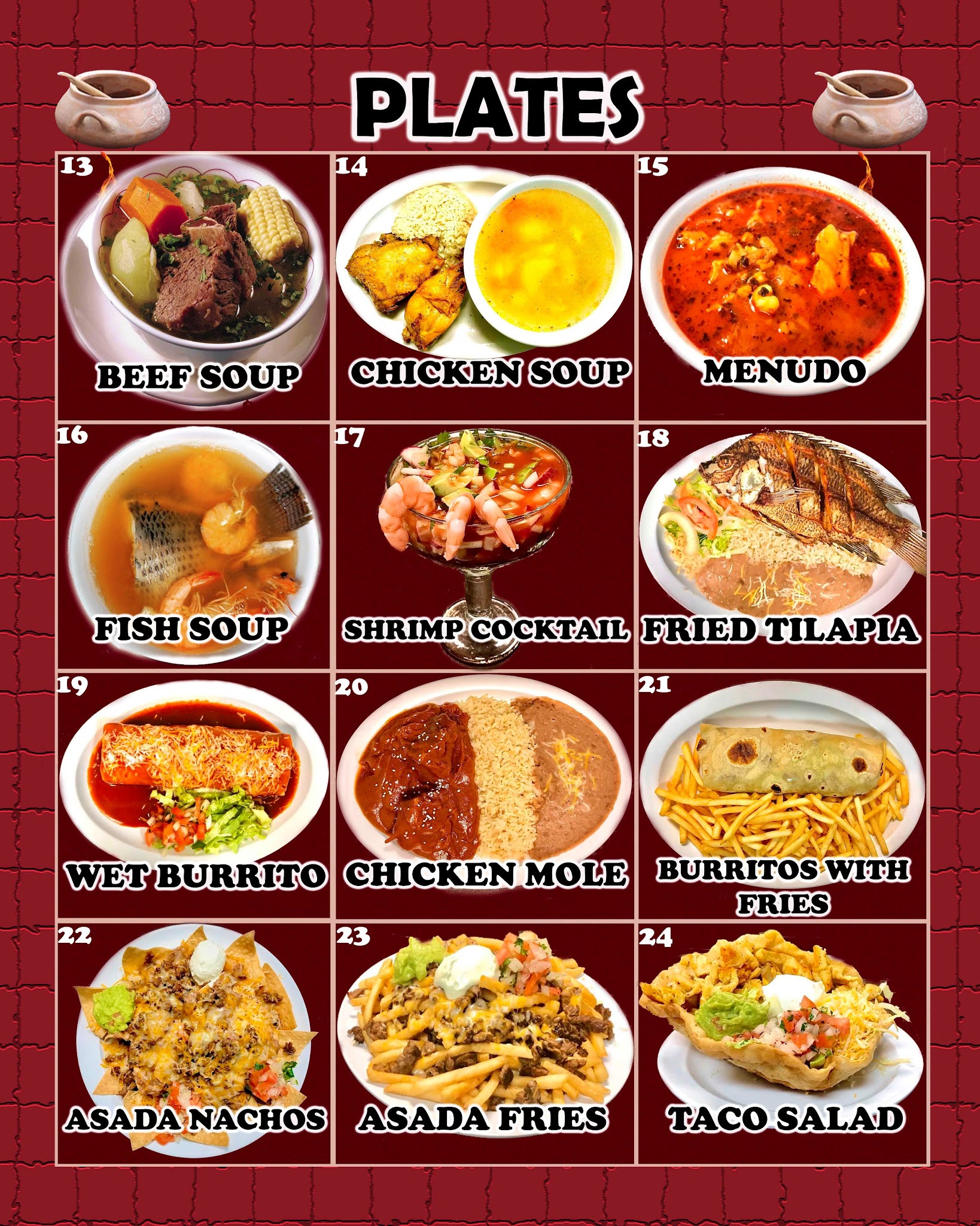 SANCHEZ MENU Sanchez Mexican Food