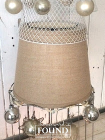 junk, junking, junk tree, thrifted, upcycled, repurposed, wire lampshades, makeover, diy, Christmas tree