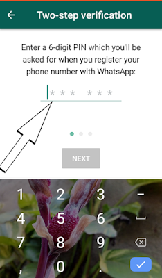 WhatsApp Two Step Verification enable