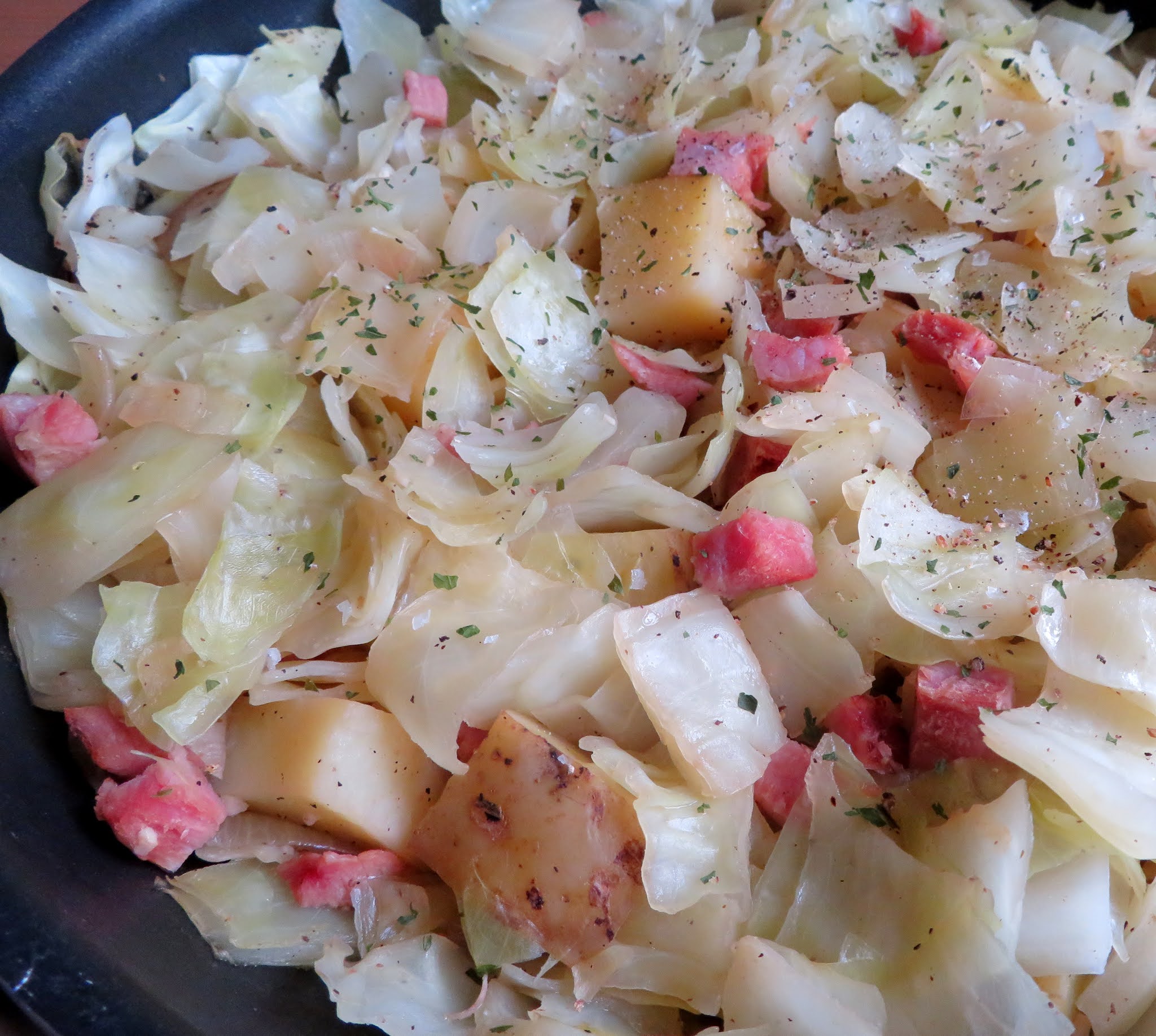 Smothered Cabbage with Ham The English Kitchen