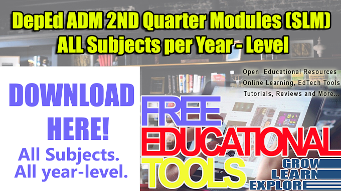  DepEd ADM 2ND Quarter Modules (SLM) in All Subjects Per Grade/Year Level