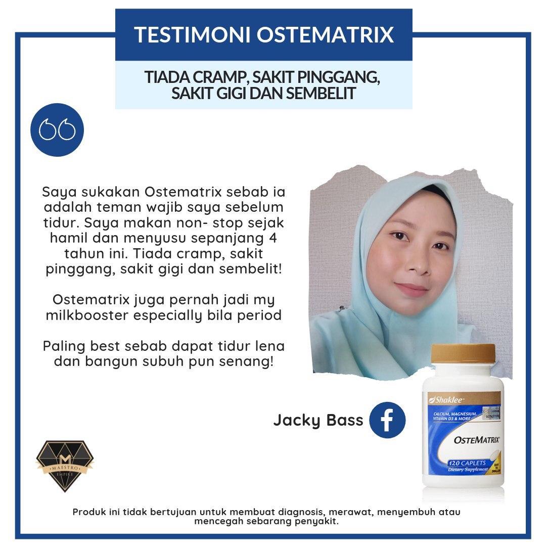 Cara makan ostematrix shaklee