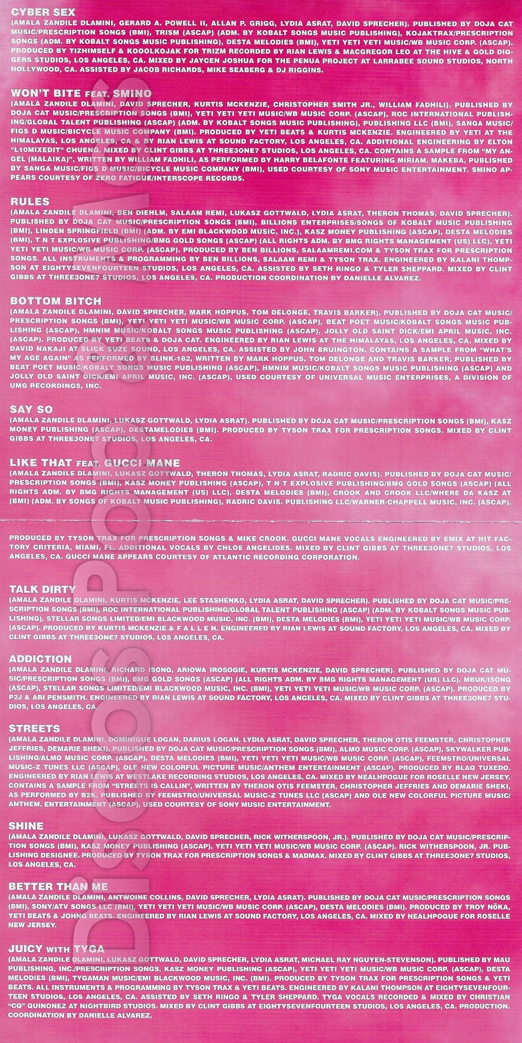 Discos Pop & Mas Doja Cat Hot Pink (Japan Version)